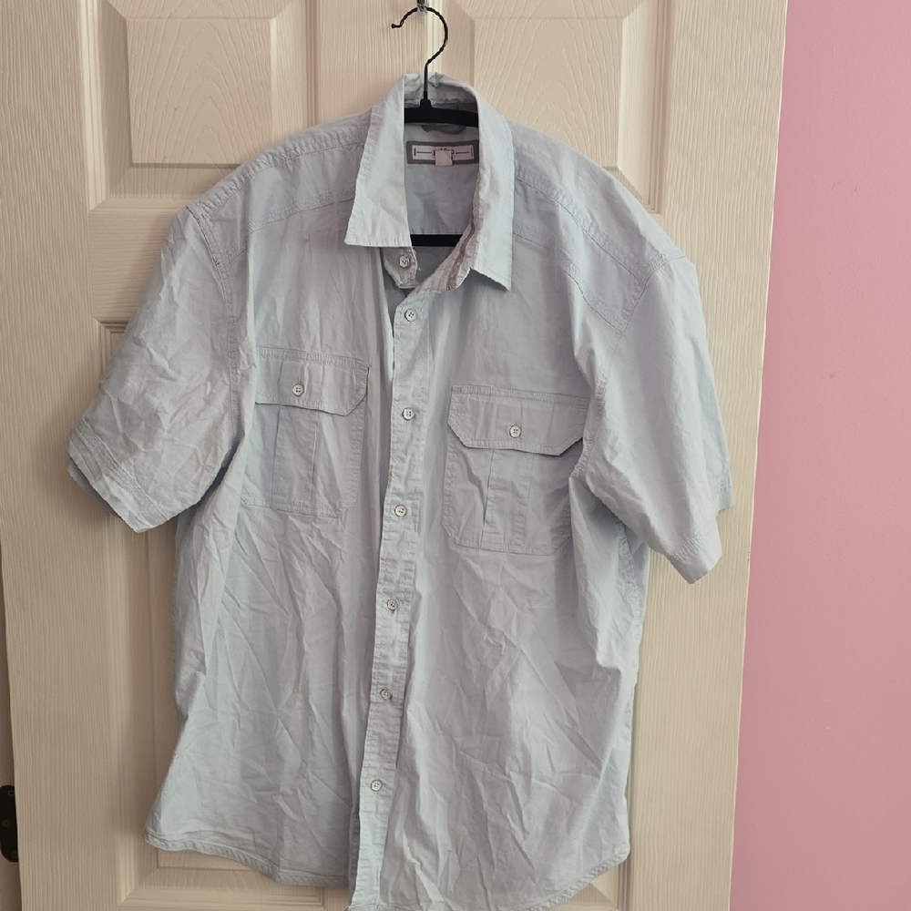 PD&C Light Blue Casual Button Down Shirt